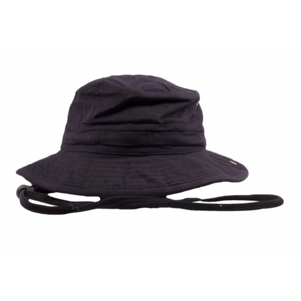 Black bucket fishing hat